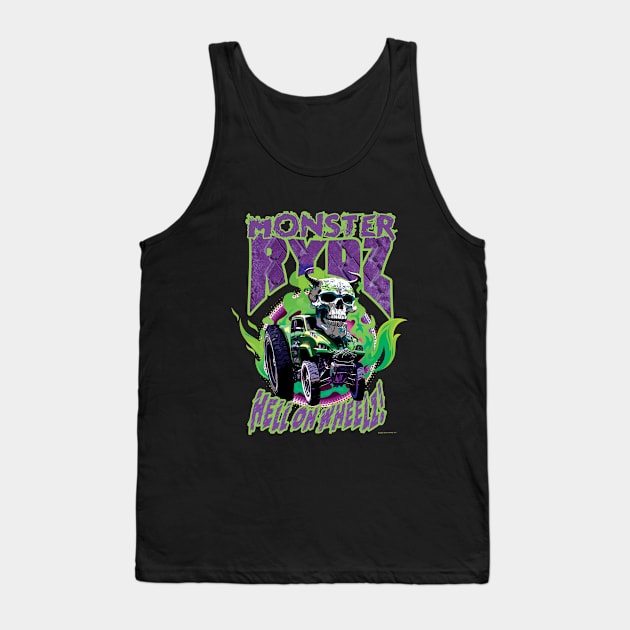 Monster Rydz - Hell on Wheelz! Tank Top by Daily Detour